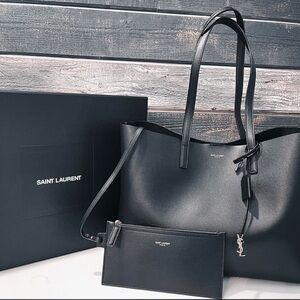 YSL black tote purse barley used like new